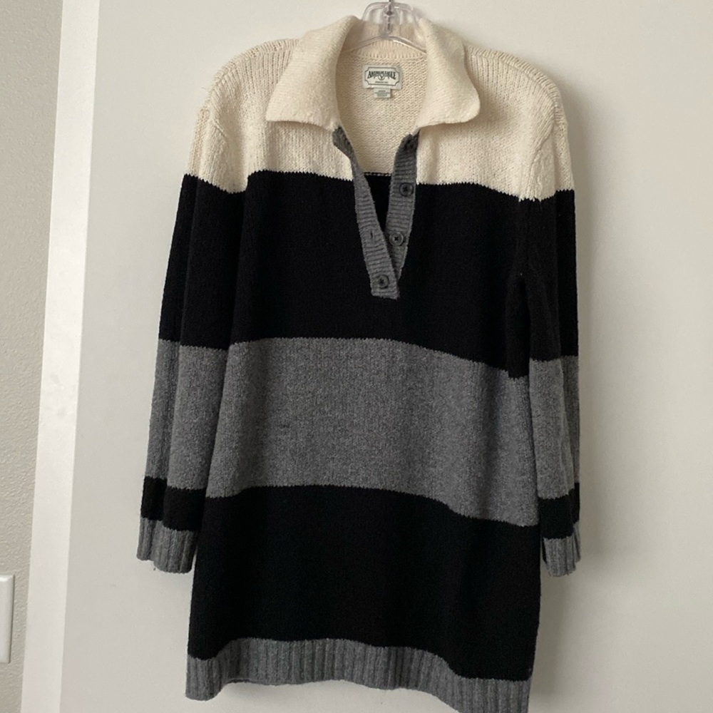 American Eagle Urban Outfitters Zara Collared Wool Sweater Dress Oversized
